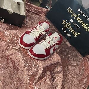 Nike Red and White Athletic Shoes Big and Tall